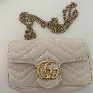 Gucci Super Mini GG Marmont Matelasse Shoulder Bag